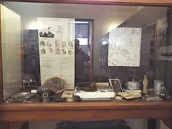 Display of Florence's German POW Camp artifacts.