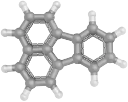 Ball-and-stick model of fluoranthene