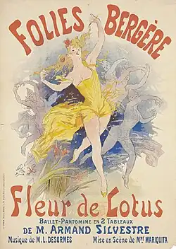 Folies Bergère, Fleur de Lotus, by Jules Chéret (1893)