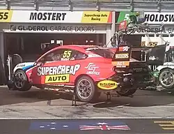 Chaz Mostert placed 15th in Race 2 driving a Ford Mustang GT for Tickford Racing