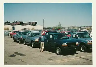 Ranger EV "gliders" prior to installation of the electric powertrain and battery, Detroit, Michigan.