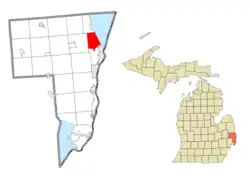 Location within St. Clair County