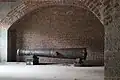 A cannon in Fort Tompkins