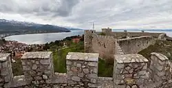 View of the Ohrid lake from the fortress