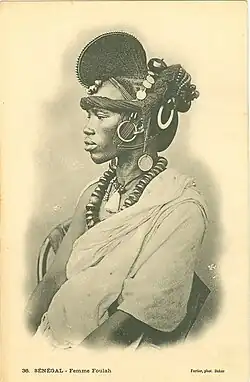 Woman from the Fula ethnic group
