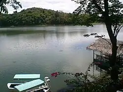 Man-made lake in Fort Magsaysay.