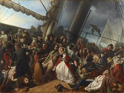 Seasickness at the Ball, on Board an English Corvette (1857)
