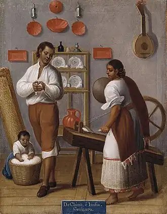 De Chino, e India. Genizara, c. 1775. Francisco Clapera