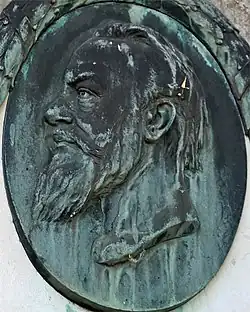 Relief on Neumann's grave