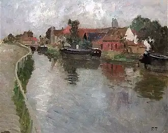 Canal in Volendam 1906