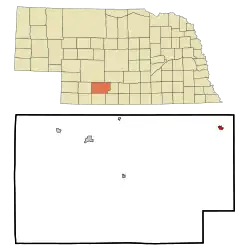 Location of Eustis, Nebraska