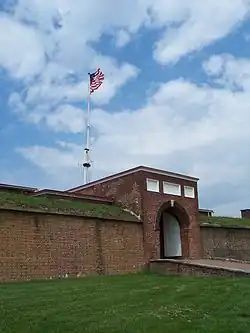 The sally port (main entrance) into Fort McHenry.