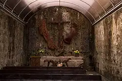 Interior and altar of the chapel inside the Fort of Santa Isabel