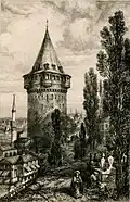 Galata Tower by Augustin François Lemaître&nbsp;[fr], 1840