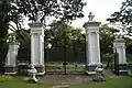 The gate of the former Bidadari Cemetery, currently located at Bidadari Garden