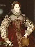 George Gower's sieve portrait of Elizabeth I; 1579.[65]