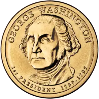 Obverse of the 2007 $1 coin