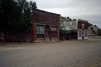 The buildings of Chloride look much as they have for the past 100 years. Once a booming silver mining town, few buildings remain.