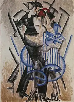 La danse de l'ours au Moulin Rouge, 1913, oil on canvas, 100 x 73.5&nbsp;cm, Musée National d'Art Moderne, Paris