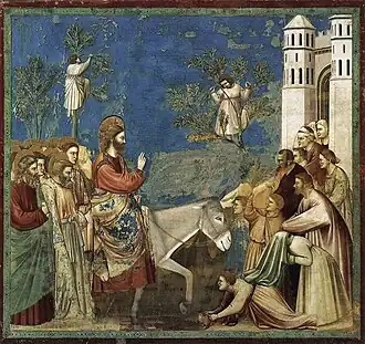 Entry of Christ into Jerusalem Giotto