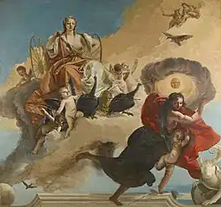 Giovanni Battista Tiepolo, Juno and Luna (1735–1745) 213 x 231.1 cm