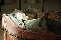 Henry's tomb appears behind Eleanor's.