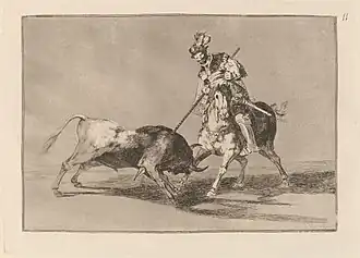 Νο. 11: El Cid Campeador lanceando otro toro ("El Cid spearing another bull")