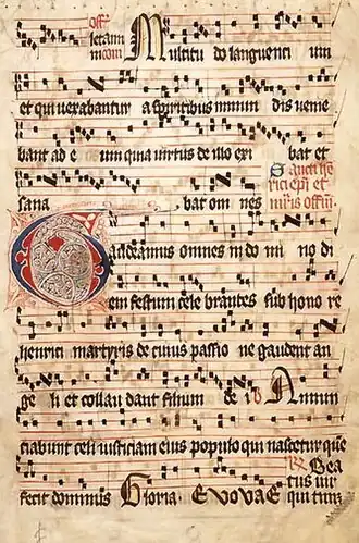 The Introit Gaudeamus omnes
