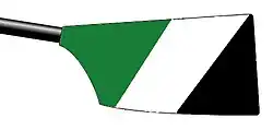 Image showing the rowing club's blade colours