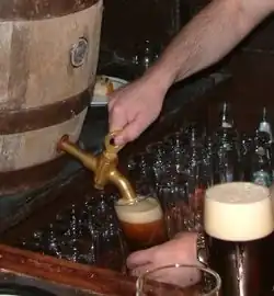 Image 36Beer being poured from a cask (from List of drinks)