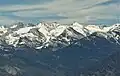 West aspect of Lippincott Mountain (right of center), from Moro Rock