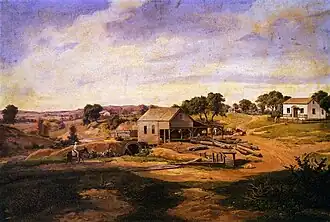 Guenther's Mill on Live Oak Creek, 1855