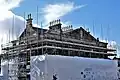Photo of Guisborough Town Hall during renovations, 1 October 2021