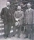 Gyorche Petrov, Arseni Yovkov and Georgi Pop Hristov