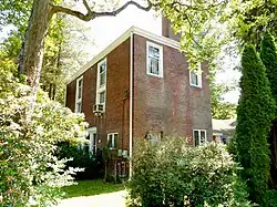 Brick library at "Lindenshade" (1903), in 2017