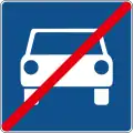 C67 End of road for motor vehicles (expressway)