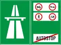 C95 Prohibition of certain types of vehicles on a motorway or an road for motor vehicles (expressway)