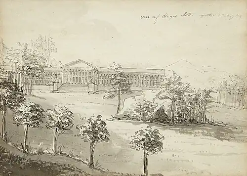 A drawing by Carl Christoffer Gjorwell (30 August 1794)