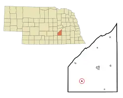 Location of Giltner, Nebraska