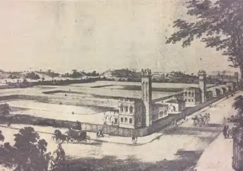 An illustration showing the Hampton Water Treatment Works 1855