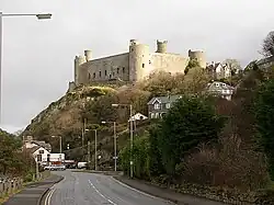 View from the A496 road