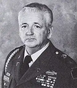 1978 black and white photo of Major General Harold J. Lavell in dress uniform