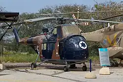 A Sikorsky S-55 of the IAF from the 1950s at the Israeli Air Force Museum near Hatzerim Airbase