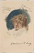Litho of a watercolor by Mary Ann Ogden Avery