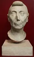 Portrait of elderly woman (from Palombara Sabina; h. 32 cm; late 1st century BC).[7]