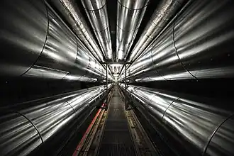 District heating tunnel in Copenhagen, Denmark