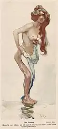 Loreley by Heinrich Kley. Appeared in Vol. XVI, No. 34 (1911)