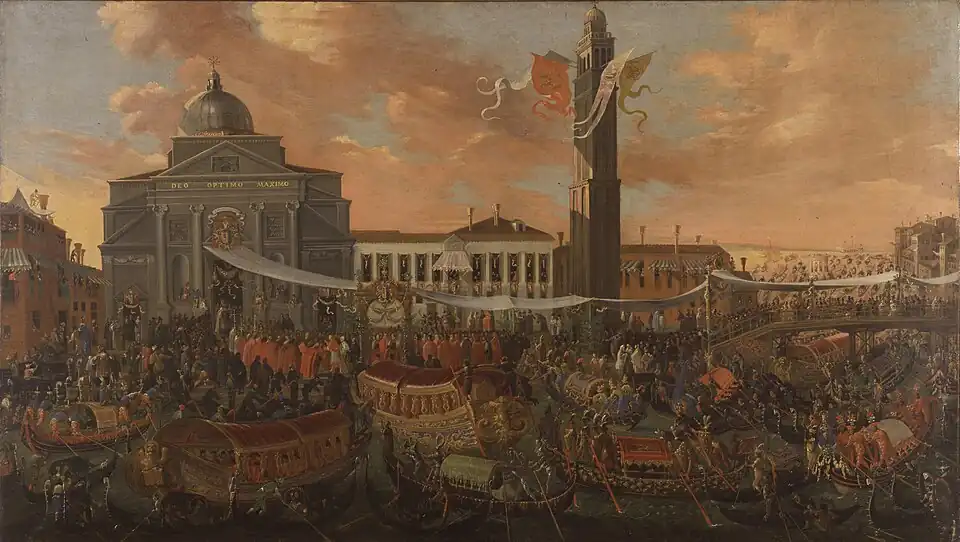 Entry of Patriarch Federico Corner into San Pietro di Castello, c. 1631