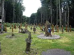 Memorial of the victims on the Borsó Hill