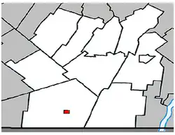 Location within Les Jardins-de-Napierville RCM